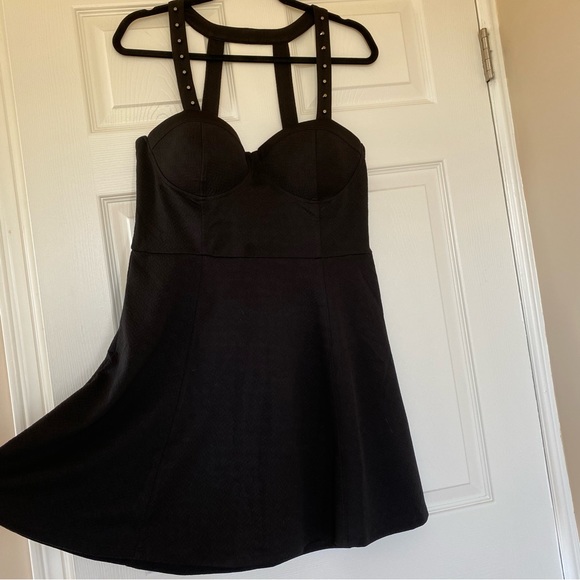 NWOT Material Girl Black Studded Dress - Picture 14 of 16